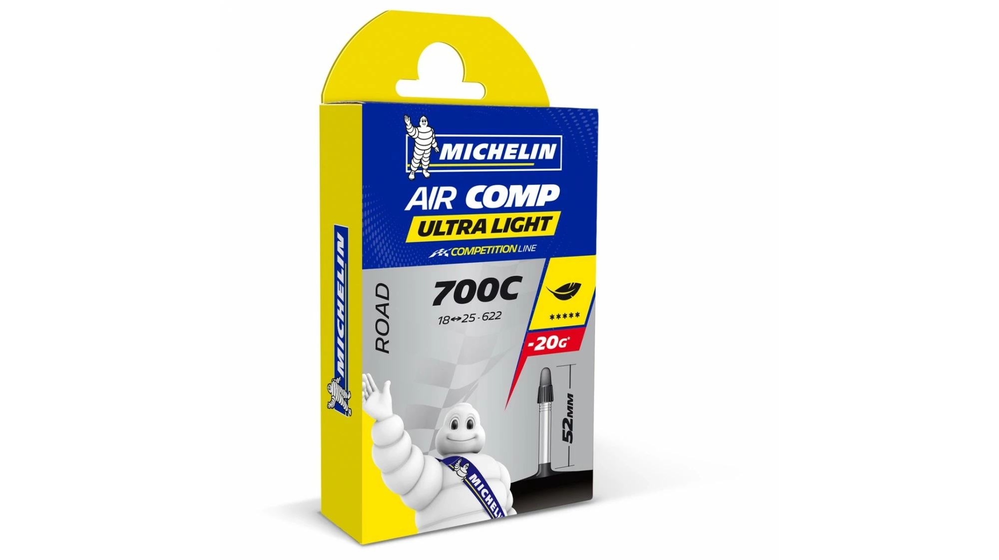 CHAMBRE A AIR 700 X 18/23 MICHELIN LIGHT